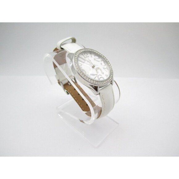 Women Guess Quartz Crystals WR Analog 36mm Dial Round Watch (G729) "New Battery" - Picture 4 of 9